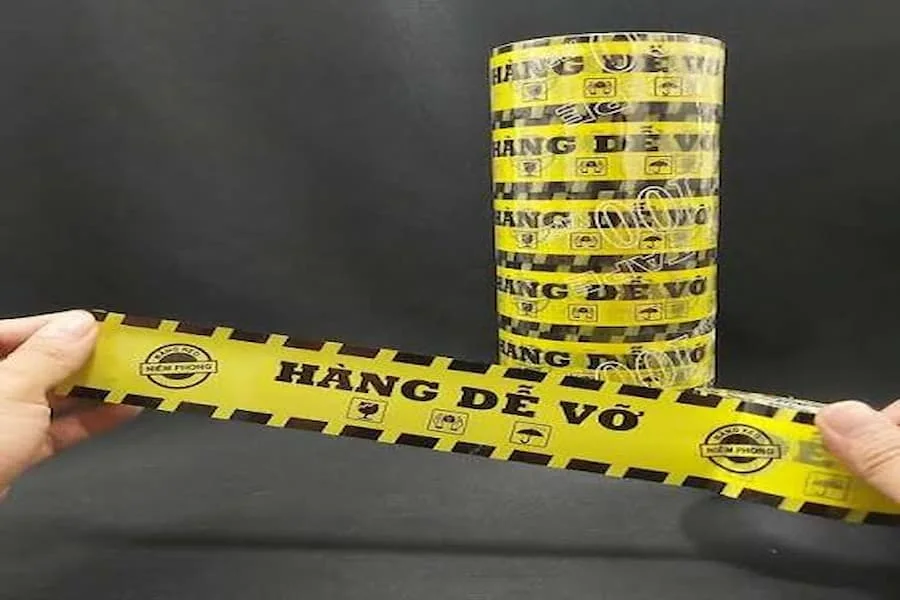 Loại băng kéo được khuyến khích dùng khi gói hàng dễ vỡ.