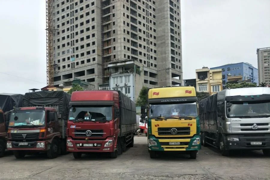 Chành xe Bình Định trước khi chở hàng