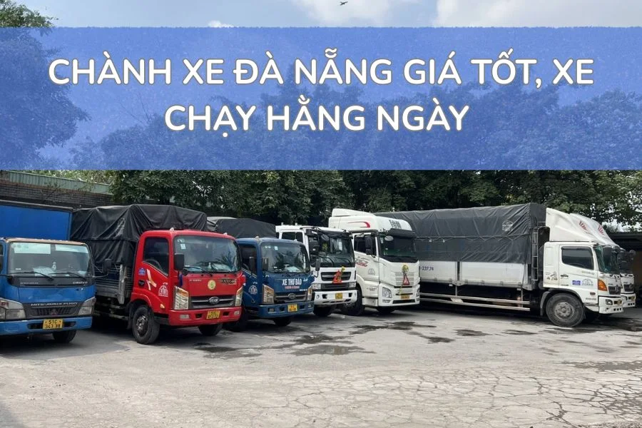 Xe tải minh họa tuyến vận chuyển TP.HCM đi Đà Nẵng