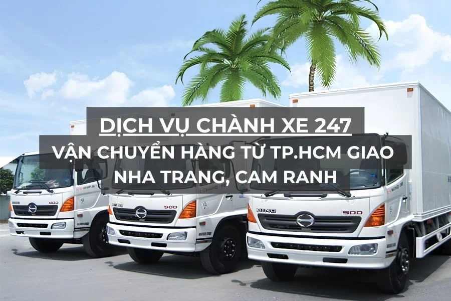 Xe tải minh họa dịch vụ vận chuyển khanh hoa