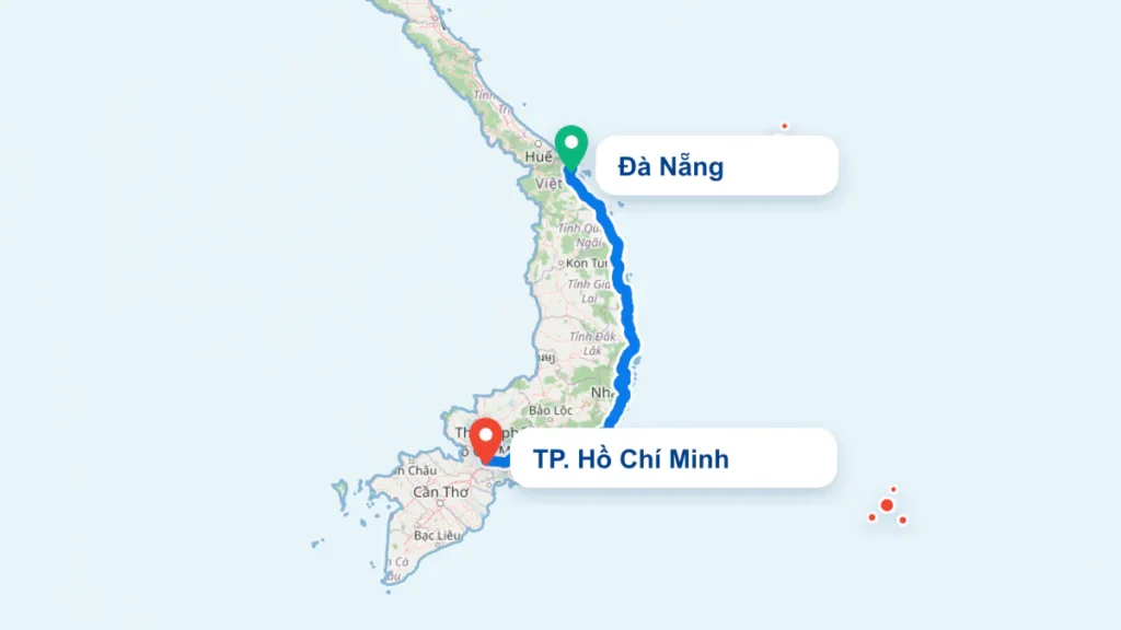 Tuyến TP. Hồ Chí Minh đi Đà Nẵng