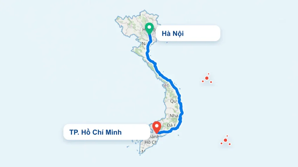 Tuyến TP. Hồ Chí Minh đi Hà Nội