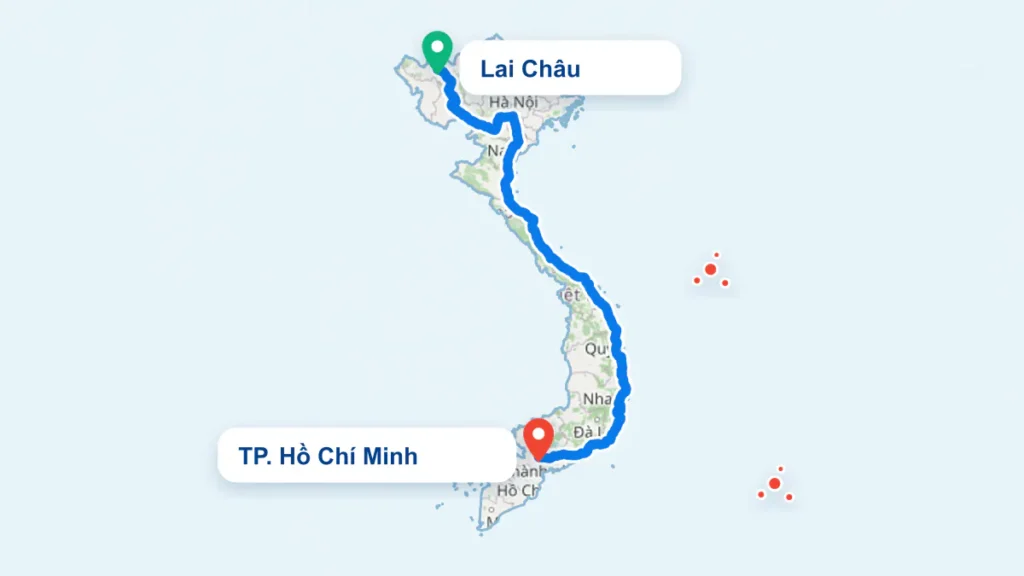 Tuyến TP. Hồ Chí Minh đi Lai Châu
