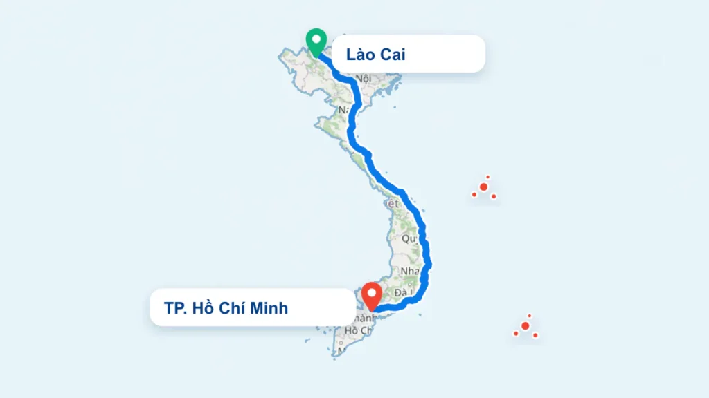 Tuyến TP. Hồ Chí Minh đi Lào Cai