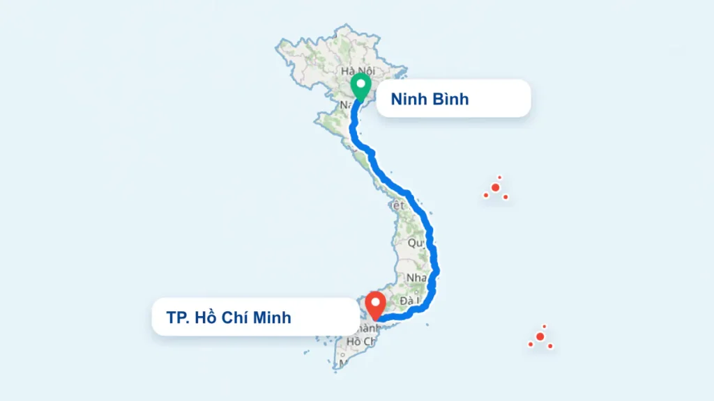 Tuyến TP. Hồ Chí Minh đi Ninh Bình