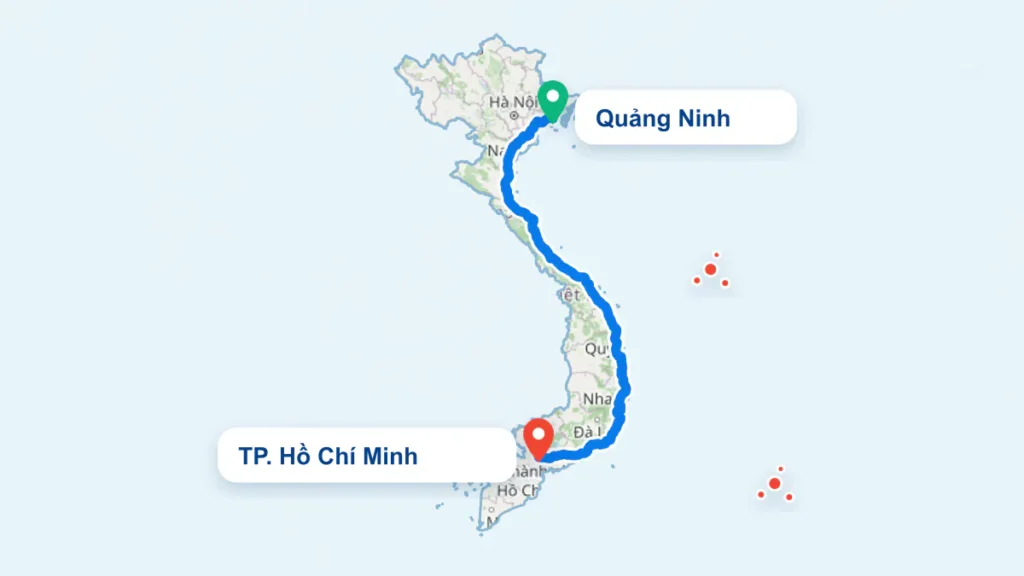 Tuyến TP. Hồ Chí Minh đi Quảng Ninh